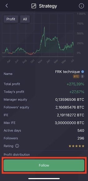 Following Now Implemented Into Synkopro Mobile App Copy Trading Experience - 2
